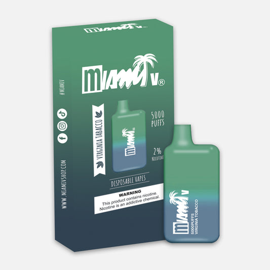 Miami 5000 puffs Vape ( Virginia Tobacco )