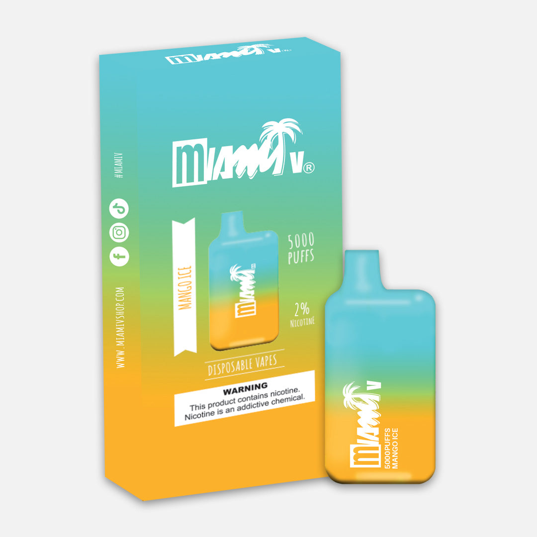 Miami 5000 puffs Vape ( Mango Ice )