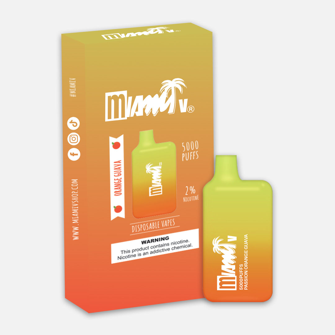 Vape Miami 5000 puffs (naranja guayaba)