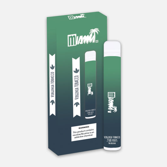 Vape Miami 2500 inhalaciones (Virginia Tobacco)